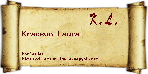 Kracsun Laura névjegykártya